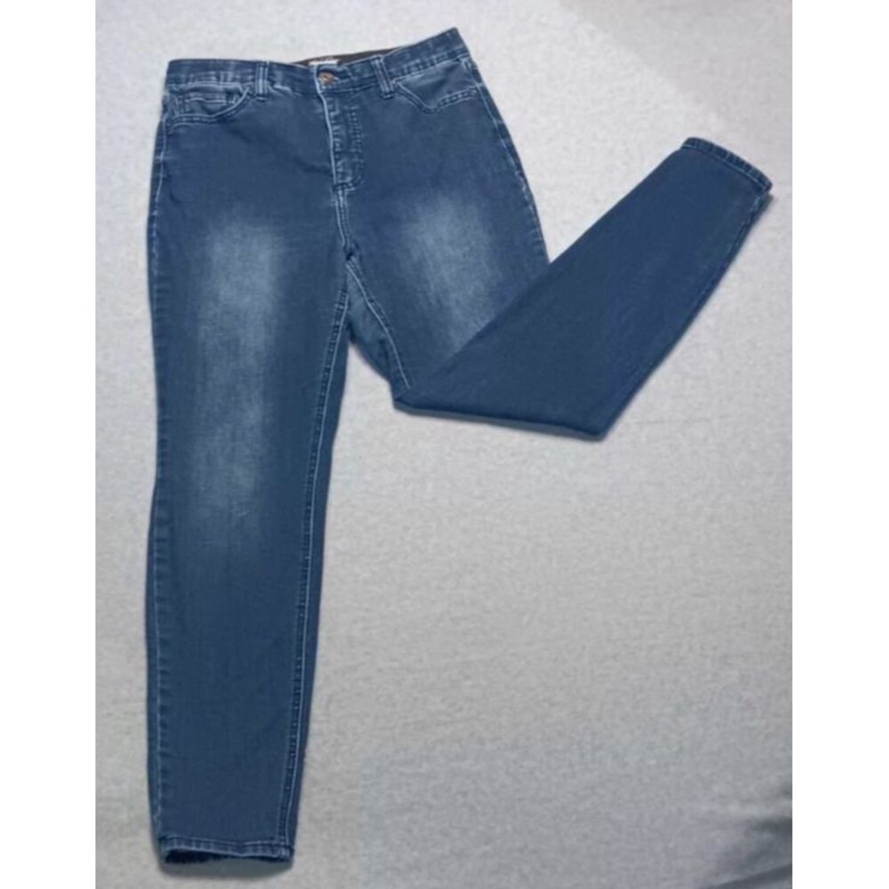 Threadgrit High Rise Straight Skinny Jeans Size 29 Medium Wash Cowgirl Ranch